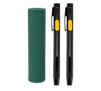 Générique Fabric Paint Markers - 2 Pack Permanent Fabric Pens | Smooth No Powder Ink Flow Quick Dry Fade Resistant Writing Tool for Clothes, Sewing, Quilting, Tracing Transfer