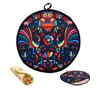 Générique Fabric Tortilla Warmer - 12-Inch Portable Kitchen Tool Taco Heater,Insulated Fabric Tortilla Warmer Pouch | Optimized For Bread Rolls Wraps Pita Chapati Pancakes Waffles Pizza Rolls Corn