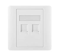 Générique Façade Internet avec Prises murales Multi-Ports RJ45, G | Cavité arrière spacieuse pour une gestion soignée des fils avec prises murales multi-ports RJ45, transmission de