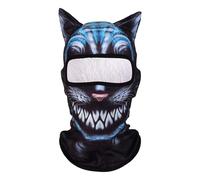 Générique Face Masquerades, couverture de visage de chat - Tift de couverture pour le visage Kitty 3D avec oreilles respirant - Vêtements faciaux de ski de chat pour amis, famille, voisins