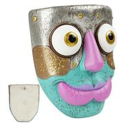 Générique Face Planter - Récipient De Mural en Résine, Support Décoratif | Pot De Fleurs Artistique Suspendu, Sculpture, Décoration De Jardin, Clôture, Terrasse, Balcon, Patio, Porche, Salon, C