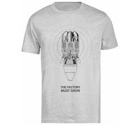 Générique Factorio Rocket with The Factory Must Grow T-Shirt Gris pour Homme T-Shirt À Manches Courtes pour Homme