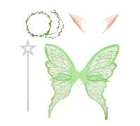 Générique Fairy Costume Set Floral Garland, Fairy Wings Tengit, Angel Cosplay Accessories, Friendly Formy, Immersif Holiday Design, 105G, pour Halloween, Adultes, Girls