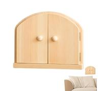 Générique Fairy Door Outlet Cover, Wooden Wall Plate, Artistic Light Guard, Enchanting Fairy Theme, Child-Safe Electrical Cover, (Natural Wood), Kids’ Room Decor 8.86x7.28 inches