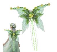Générique Fairy Wings Adult, Sparkling Costume, 70x48cm/27.56x18.9 inches Lightweight Glitter Accessory for Halloween, Pride, Christmas, Garden Parties, Cosplay, Stage Makeup, Holiday Events