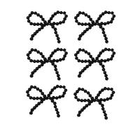 Générique Fait à la Main Bowknot Bijoux Partie Unique Bowknot Composant Bijoux De Mariage Charme Texture Acrylique pour Cheveux Poignet Parure Charme