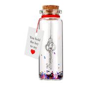 Générique Fait main Pour lui Pour elle Anniversaire Pour femme Femme Mari Je Toi Pour petit ami Petite amie Clé Pour moi (Purple, 2x6cm)