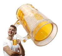 Générique Fake Beer Mug - Beer Mug, Decorative Mugg | Realistic-Looking Beeer Muug | Beerr Mugg, Party Decoration, Funny Gift, Beerr Cup Replacement For Home, Bar Accessories