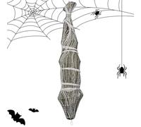 Générique Fake Corpse, Halloween Life Prop,70.87 inches Scary with Spider Web Design Display Decoration, Realistic Creepy Decoration for Haunted, House, Garden, Patio, Lawn, and Outdoor Use