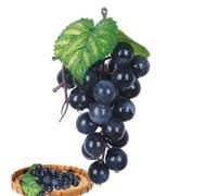 Générique Fake Grapes Decor - Realistic Artificial Fruit for Photography Props | Decorative Faux Grapes Display for Home Kitchen Dining Room Restaurant Wedding Events Party Centerpieces