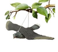 Générique Fake Owl,Hawk Deterrent,Pest Repeller, Hawk Decoy Lifelike Bird Repeller Waterproof Bird Scarers Hanging Scarecrow with Hanging Strings for Garden Decoration Outdoor
