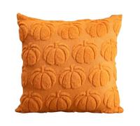 Générique Fall Pillow Covers, Autumn Themed Cushion Cover, Pumpkin Throw Decor, Soft Velvet Cases, Seasonal Accent for Sofa Couch Bed, Ideal for Living Room Chair Or Cozy Bedroom Styling, Orange
