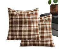 Générique Fall Plaid Pillow Covers 45x45cm Autumn Decor Cushion Covers
