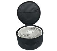 Générique Fan Bag, Folding Telescopic Fan Case, Heavy Duty Lightweight Protective Holder Handheld Fans, Round Portable Storage for Men Women, Travel Picnic Camping Beach Outdoor Use