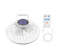 Générique Fan for Camping 3 Wind Speeds 3600mAh Battery with LED Lantern
