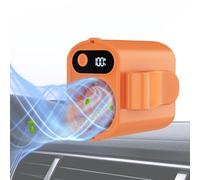 Générique Fan for Car | 100 Speeds Personal Cooler with Digital Display | 360-Degree Rotation Clip on Fan,for Home Bedroom Stroller Cart Camping Hiking Fishing Beach Trip
