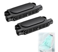 Générique Fan for Car Back Seat,3-Speed Car Back Seat Fan with USB-C Power - Cooling for Rear Passengers & Pets, Low Noise Design | Universal Fit for Sedans/SUV/Truck/RV (Black,2Pcs)
