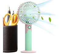 Générique Fan Handheld | 6 Wind Speeds Cooling - Hand Fan Portable - for Travelers Home Office Gym Dormitory Shopping Travel Hiking Beach Picnic Camping Backpacking