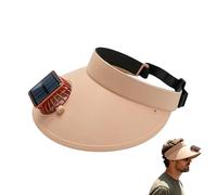 Générique Fan Hat - Wearable Cooling Cap with Built in Mini Fan | USB Rechargeable Bladeless Airflow System, Adjustable Strap Fit, Lightweight Sun Protection Design, Hands Free Cooling Hat for Travel