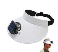 Générique Fan Hat - Wearable Cooling Cap with Built in Mini Fan | USB Rechargeable Bladeless Airflow System, Adjustable Strap Fit, Lightweight Sun Protection Design, Hands Free Cooling Hat for Travel