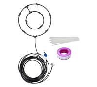 Générique Fan Mister Kit - Outdoor Cooling System For Fans | Fine Mist Spray Attachment | Refreshment On Hot Days, Adjustable Nozzle, Summer Cooling, Easy Installation, Water Mister Set