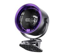 Générique Fan Stroller, 100-Speed Usb Rechargeable Blower, Led Display Personal Cooler, Flexible Car Seat Fan Auto Part for Activities, Camping, Kitchen, Road Trips, 4.53x6.69x3.94 Inches