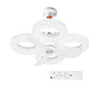 Générique Fan With Light - Low Noise 3 Speeds Dimmable With Remote