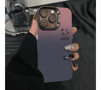 Générique Fangcase Gradient Matte for Case Love You & Lucky Smiley Designs, Fangcase Matte Gradient Case for 16/15/14/13/12/11/X Pro Max (11 Pro,Pink-D)