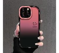 Générique Fangcase Gradient Matte for iPhone Case Love You & Lucky Smiley Designs, Fangcase Matte Gradient Case for iPhone16/15/14/13/12/11/X Pro Max (X,Smlie)