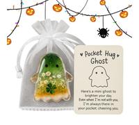 Générique Fantômes de Réconfort de Poche, Cartes Positives d'Halloween, Cadeau Inspirant pour Halloween Maison Salle d'Attente Bureau Réunions Adultes Étudiants Employés Équipe Motivation