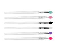 Générique Fard à Paupières Manche Plastique Transparent en Silicone Plusieurs styles Couleur Aléatoire Kit de 6 Pinceaux Léger et Précis Plusieurs styles Plusieurs styles