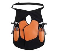Générique Farrier Apron For Women - Adjustable Shoulder Strap Artificial Leather Equine Care Farrier Apron | Protective Smock With Knee Brace For Men Women Dad Farm Poultry Welding Work