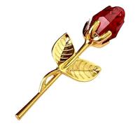 Générique Fashion Craft 2281 Choice Gold Longue Rose Rouge dans Un Ensemble De Mariage en Cristal De 1 (Watermelon Red, 3x9cm)