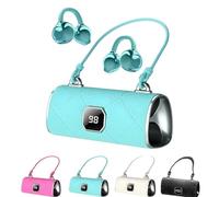 Générique Fashionable Clip-on Wireless Headphones, Handbag-Style Comfortable Clip-on Earphones for Women, for Workouts Commuting,Fit (Blue)