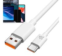 Générique Fast Charging Cable, Type C Connector, Mobile Power Cord, 1m White Length, Quick Data Transfer for Flexible Build, Home, Office, Car, Travel, Daily Use, Phone Charging