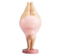Générique Fat Lady Yoga Sculpture - Resin Zen Statue, Creative Body Positive Ornament with Hand Painted Details, Sturdy Artistic Table Decoration, Ideal for Meditation Rooms and Workplace Desks