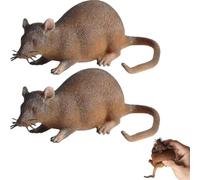 Générique Fausse Souris, Faux Rats d'halloween, Jouet Modèle De Souris Simulé, Souris À Gel Mou Animal Farce, Souris De Terreur Réalistes pour Les e-nfants, Jouet À Pincer Créatif pour La Fête