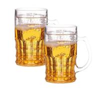 Générique Fausses Chopes À Bière, Grande Capacité, Tasse À Boire Amusante, Tasse Réaliste Pour Faire Des Farces, Poignées Mezzanine, Farce Réaliste Pour Les Bars, Les Boissons Et Les Fêtes (2pcs)