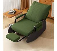 Générique Fauteuil à Bascule RéGlable, Fauteuil D'Appoint avec Repose-Pieds, Base SéCuriséE pour Salon Chambre Balcon