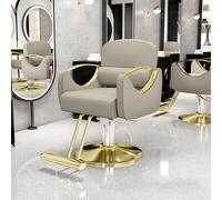 Générique Fauteuil de barbier Professionnel avec élévation réglable et Rotation à 360° pour Salon de Coiffure - Design élégant, Confortable et Robuste pour Une expérience Client optimale