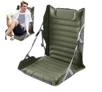 Générique Fauteuil De Camping Gonflable - Coussin De Siège Portable avec Soutien Lombaire - Siège Gonflable avec Soutien Lombaire,Randonnée Plage Pêche Sport Sac à Dos Voyage Plein Air Stade