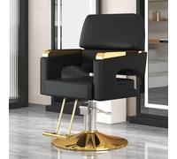 Générique Fauteuil de Coiffure hydraulique pour Salon et barbier - Fauteuil de Coiffure Robuste avec Assise Large, Repose-Pieds et Confort pour Coiffeur et équipement de Spa.