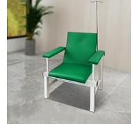 Générique Fauteuil de Perfusion Rembourré 2 Places,Fauteuil de Phlébotomie Médical en Cuir avec Support pour Perfusion,Banc d'accueil Banc de Salle D'attente (Green Cat's Paw Leather)