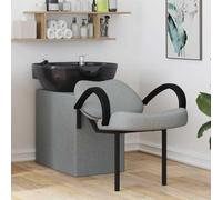 Générique Fauteuil de shampooing Gris Clair et Noir 63 x 141 x 92 cm,Entreprise & Industrie,Coiffure & cosmétologie,Fauteuils de Coiffure,Gris Clair,20.5 KG,42009073