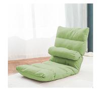 Générique Fauteuil de Sol avec Dossier en Mousse à mémoire de Forme, Assise de Type Tatami réglable, Fauteuil Lounge/Gaming sans accoudoirs pour Salon, Chambre, Baie vitrée (Vert)