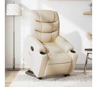 Générique Fauteuil inclinable Crème Tissu,Meubles,Fauteuils et chaises,Fauteuils,Crème,26.55 KG,3206653