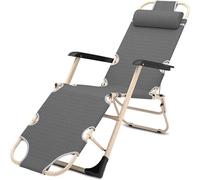 Générique Fauteuil inclinable Pliable et réglable à gravité zéro pour terrasse, Jardin, Plage et Piscine. Design Tubulaire Confortable des Deux côtés pour Une détente Ultime.