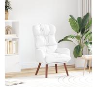 Générique Fauteuil Relaxant en Faux Cuir Blanc,Fauteuils,10.7KG-42001879