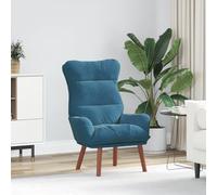 Générique Fauteuil Relaxant en Velours Bleu,Fauteuils,10.6KG-42001833