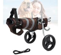 Générique Fauteuil roulant for chien à 2 roues, réglable et léger, avec roulettes, aide à la mobilité des pattes arrières, attelle for pattes et soutien des hanches.(Gray,C)